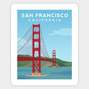 Golden Gate Bridge - San Francisco, California Sticker